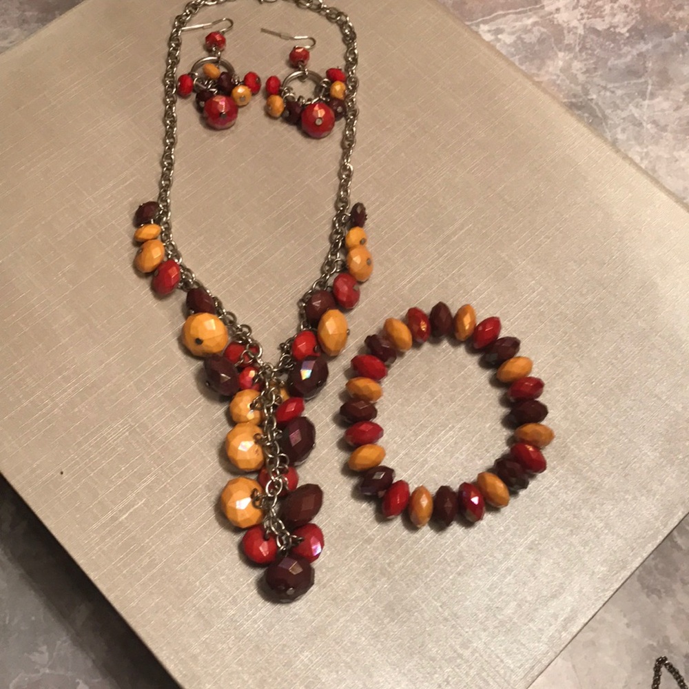 Necklace Bracelet. and Earring Set